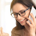 telemarketing services woman on phone